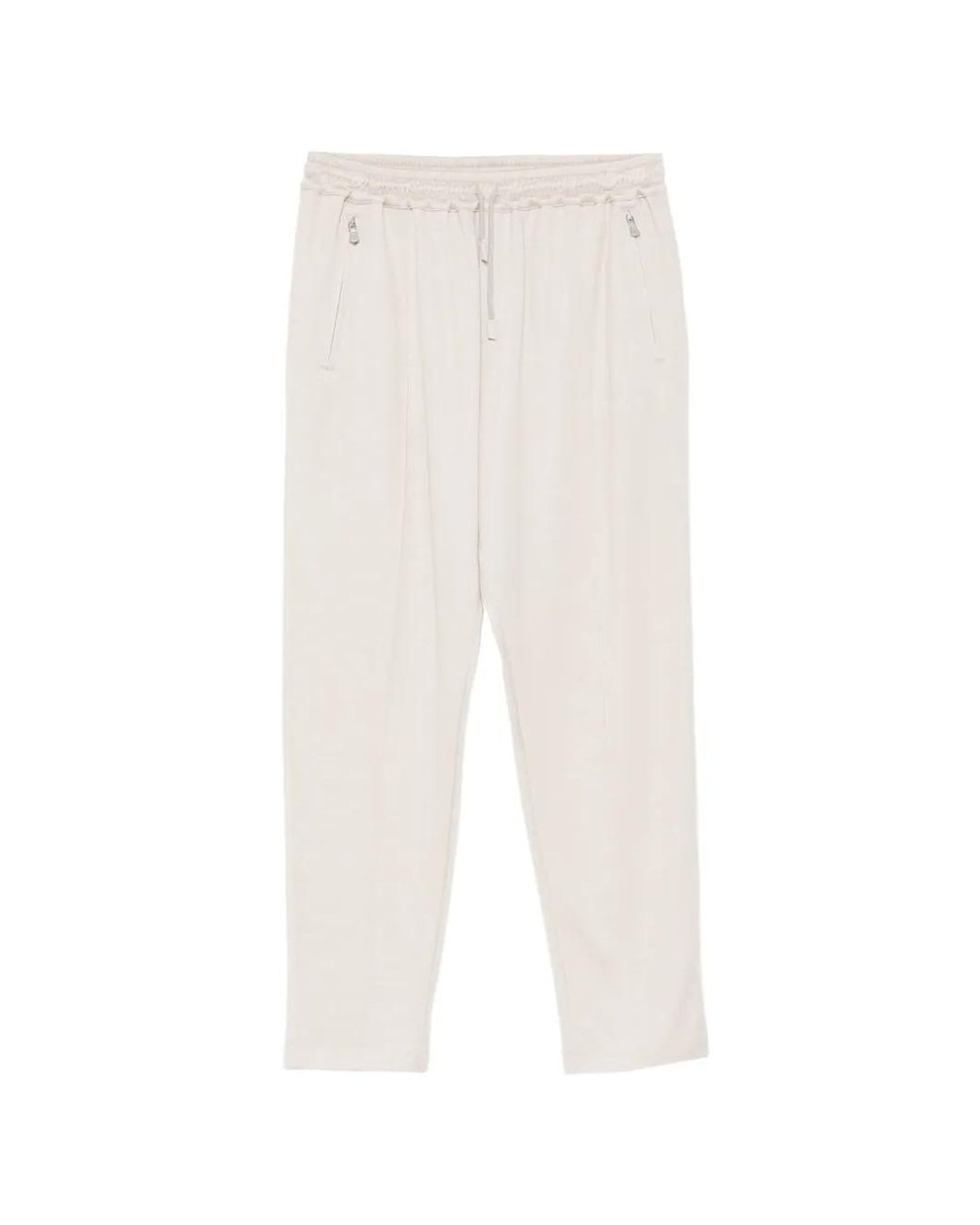 Eleventy White Pantalon À Lien De Resserrage for men