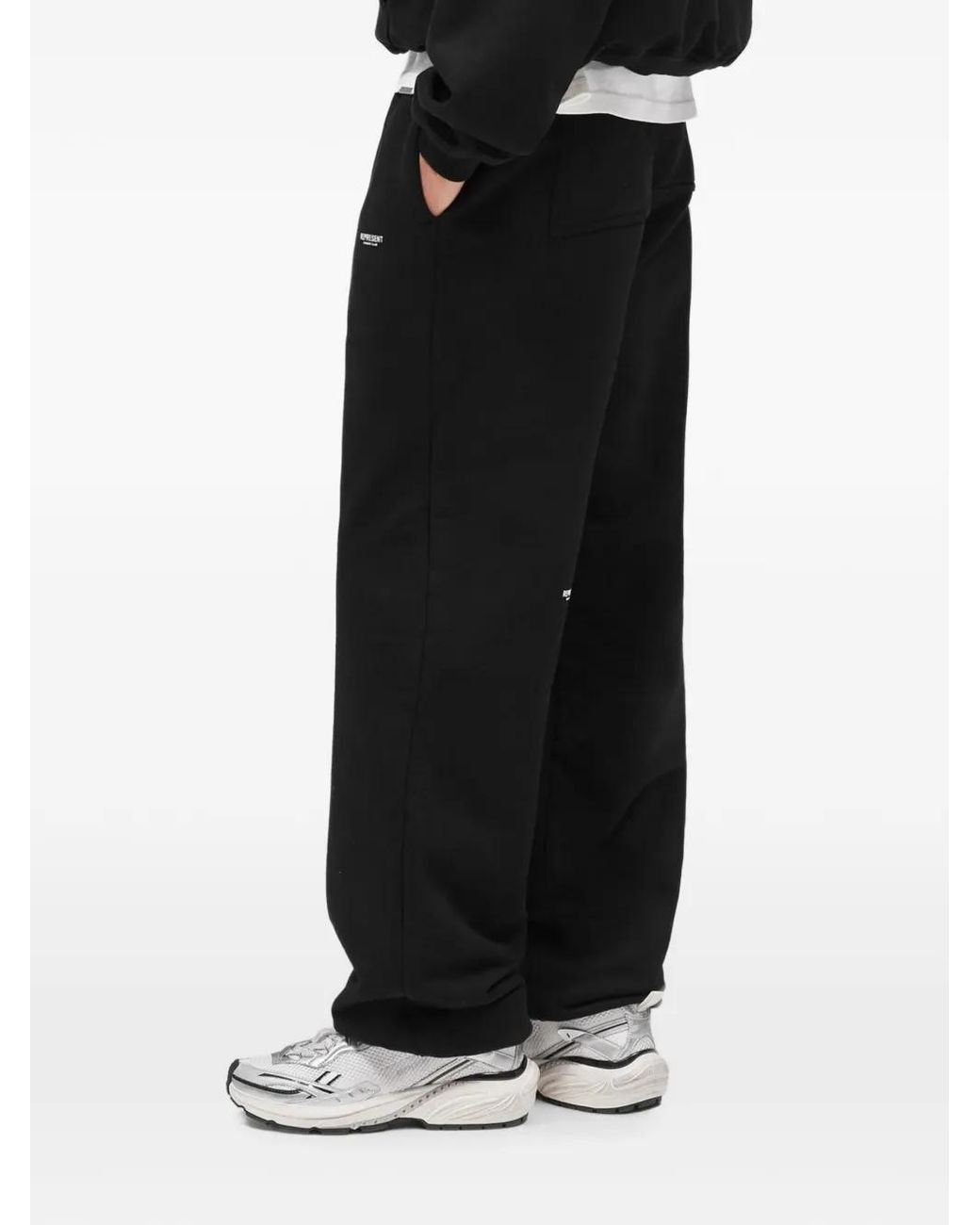 Represent Black Micro Owners Club Sweat-Trousers for men
