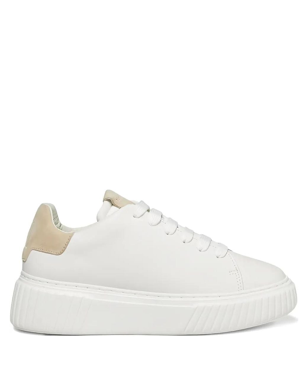 Marc O' Polo White Leather Platform Sneakers