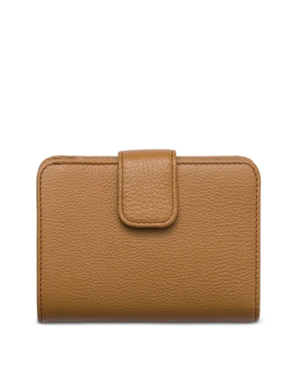 Prada Brown Small Textured Wallet