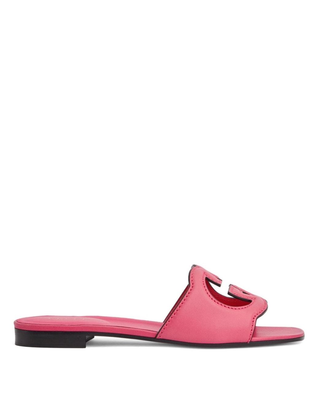 Gecomprimeerd Beweren rekenmachine Gucci Slippers Met GG Logo in het Roze | Lyst NL