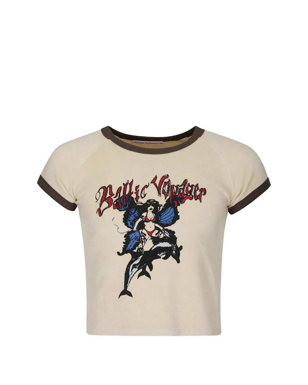 Stockholm Surfboard Club Natural T-Shirt À Imprimé Graphique