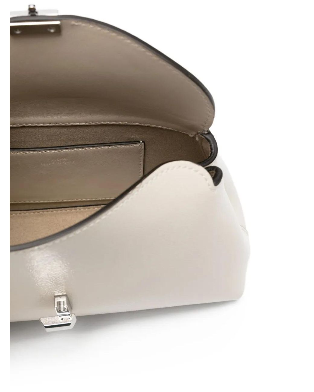 Totême Natural T-Lock Naplack Clutch