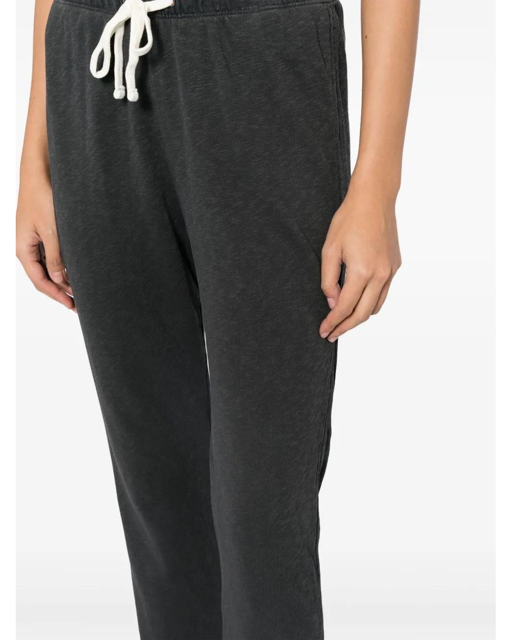 James Perse Gray Drawstring-Fastening Track-Pants