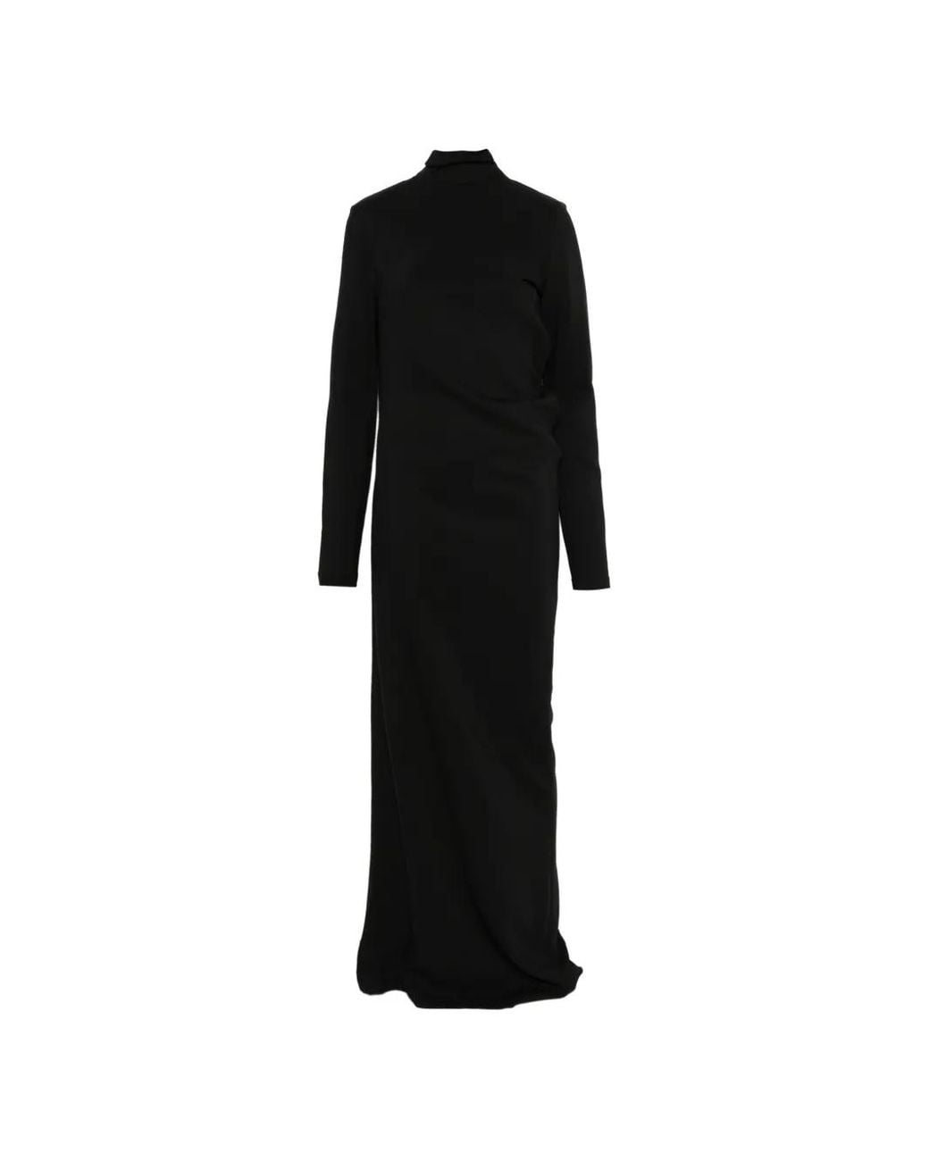 chinese dress ladies Toteme Slouch Waist Dress Black