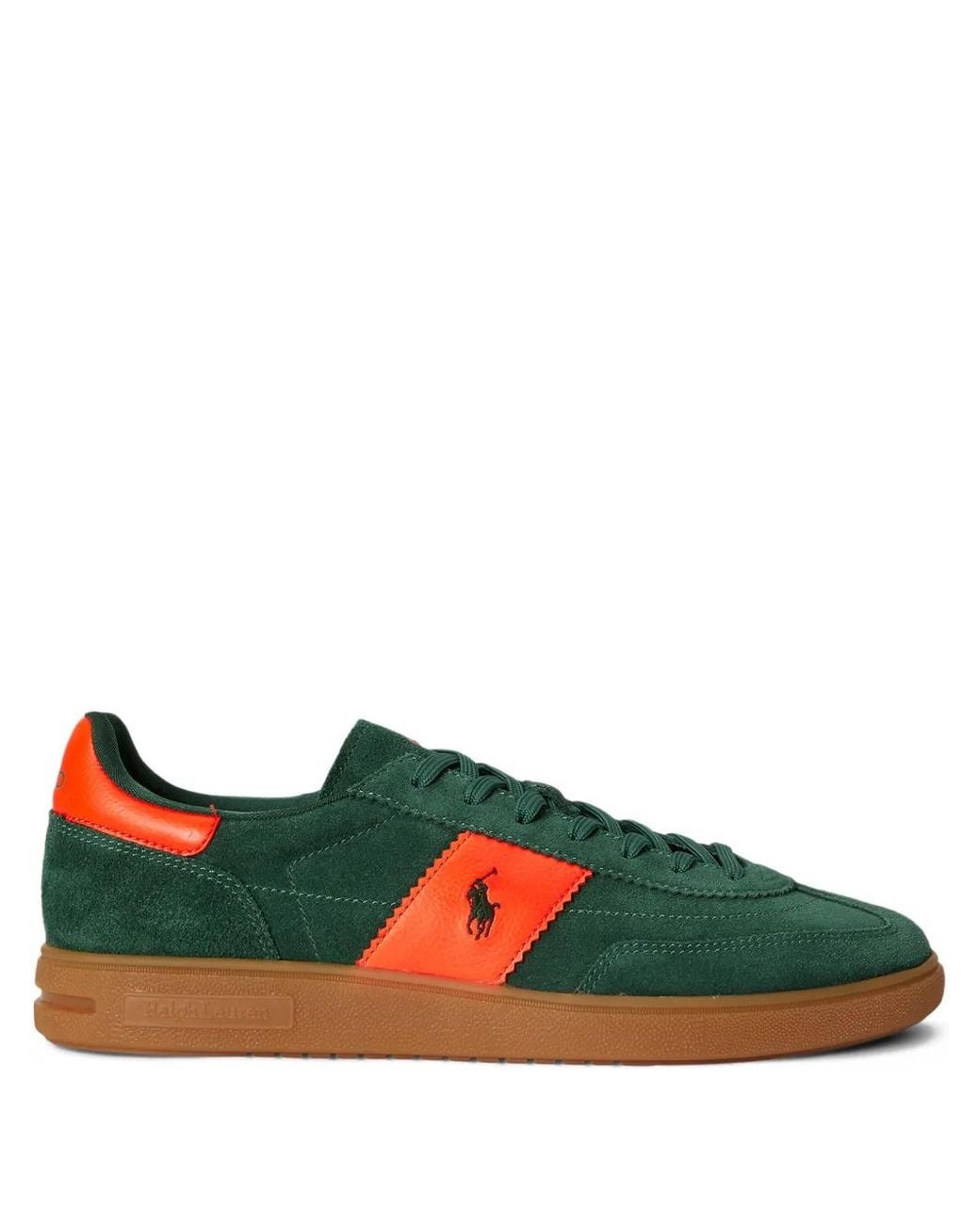 Polo Ralph Lauren Green Bedford Pp Sk Lt Suede Sneakers for men