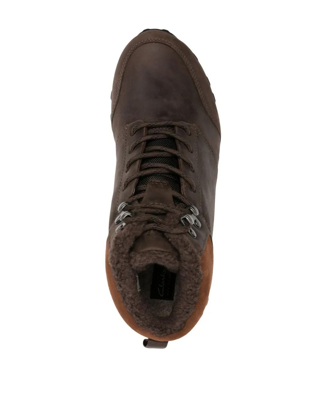 Clarks Brown Atl Trek Up Wp Lace-Up Boots for men