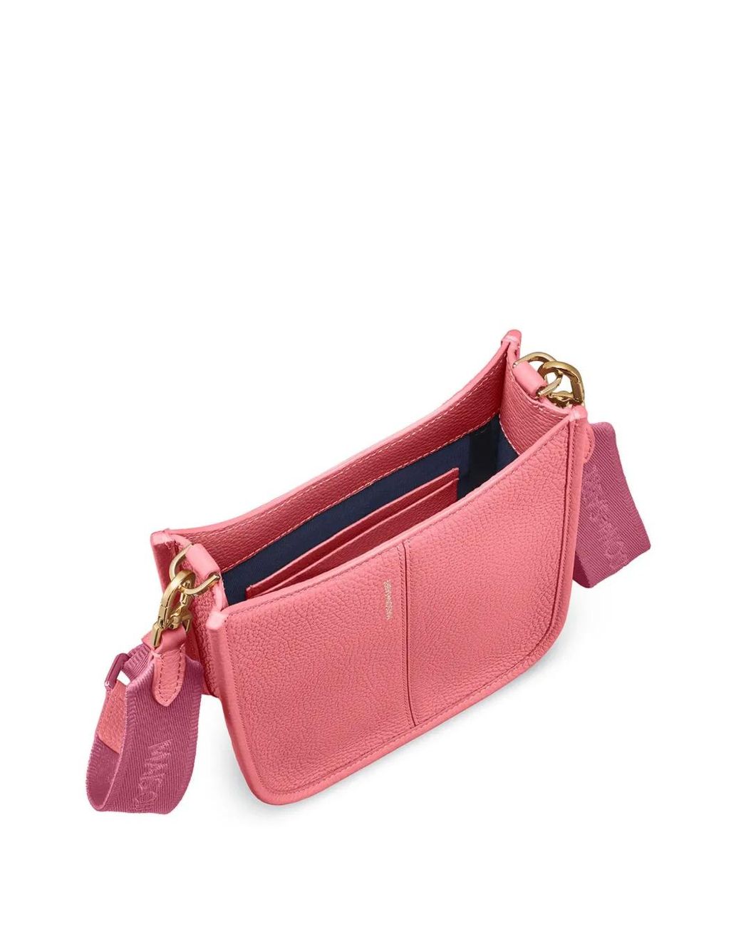 Maison De Sabre Pink Mini Leather Saddle Bag