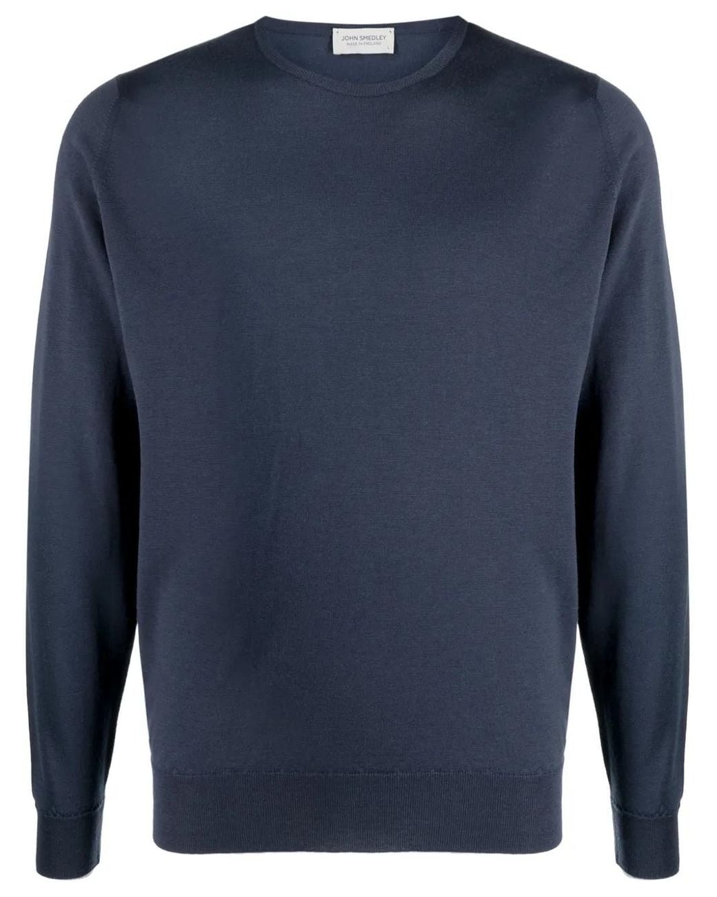 John Smedley Blue Lundy Fine-Knit Jumper for men