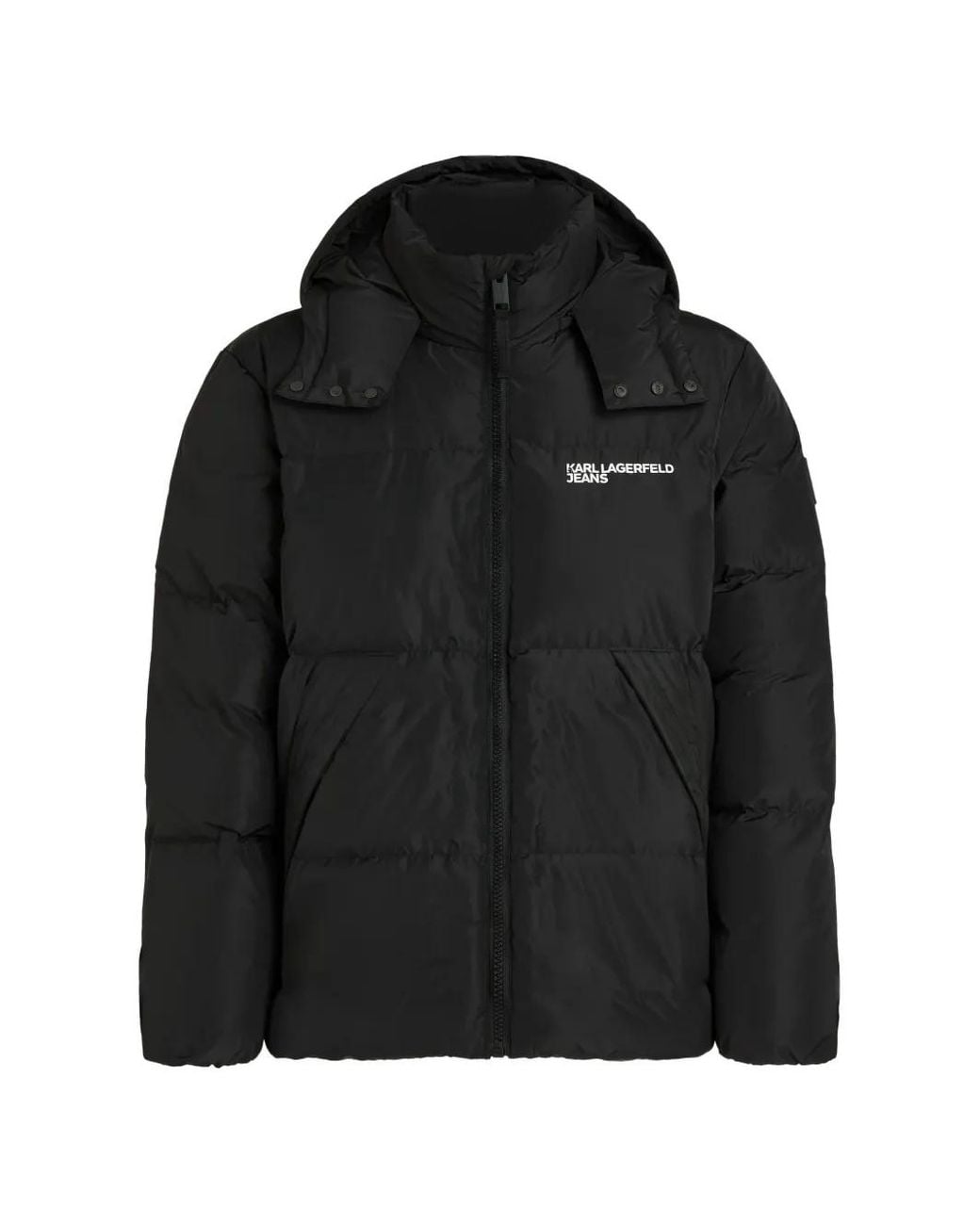 Karl Lagerfeld Black Veste Matelassée for men