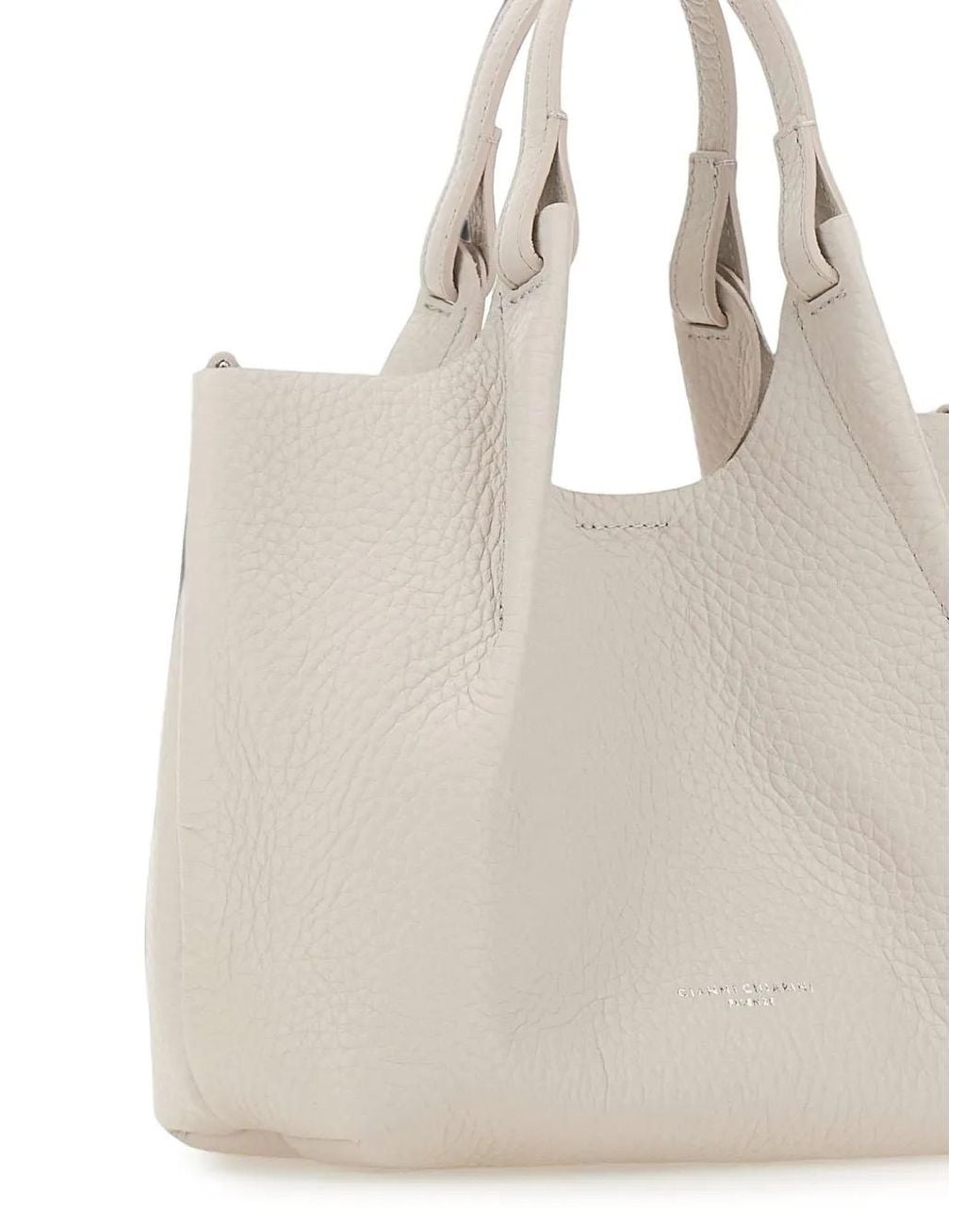 Gianni Chiarini Natural Dua Leather Tote Bag