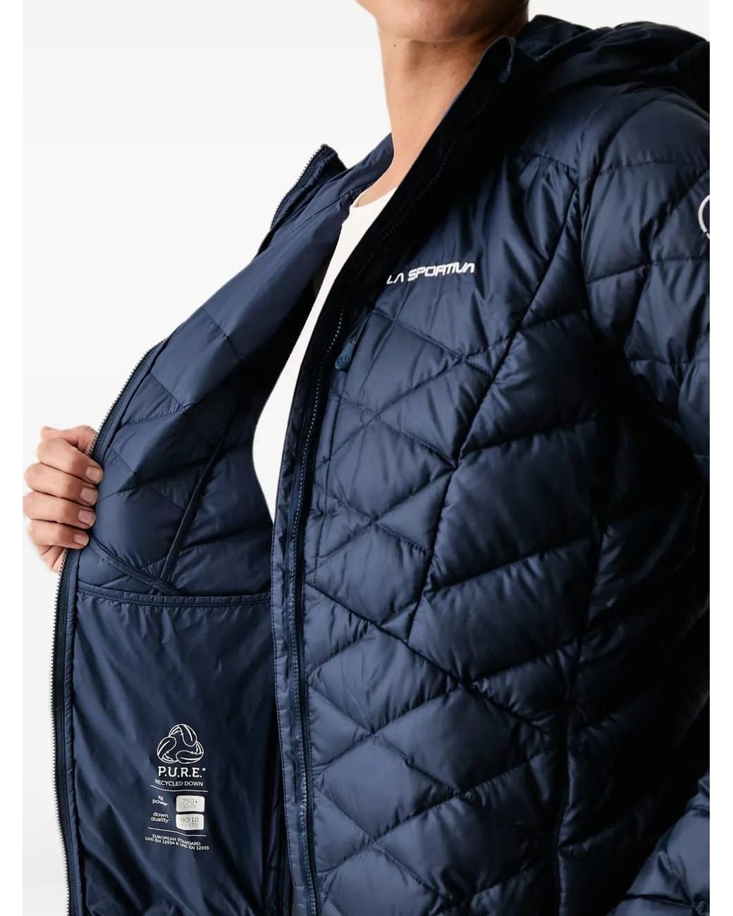 La Sportiva Blue Pinnacle Quilted Hooded Jacket