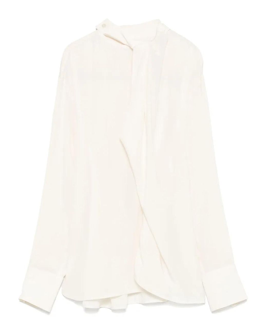 Victoria Beckham White Ivory Silk Blouse