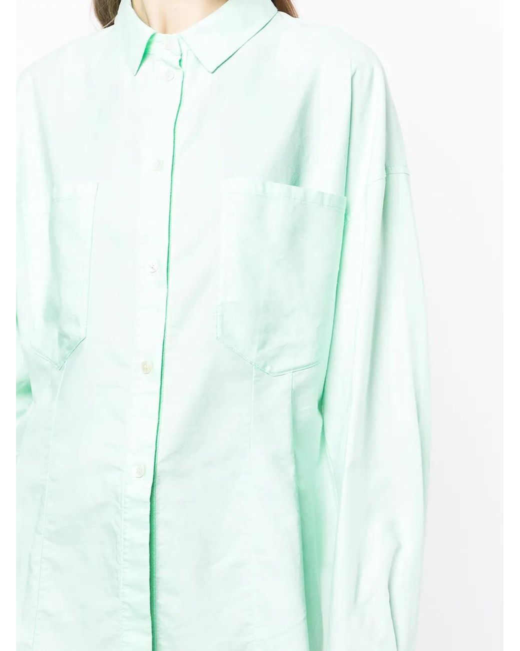 Forte_forte Green Chest-Pocket Longsleeved Shirt