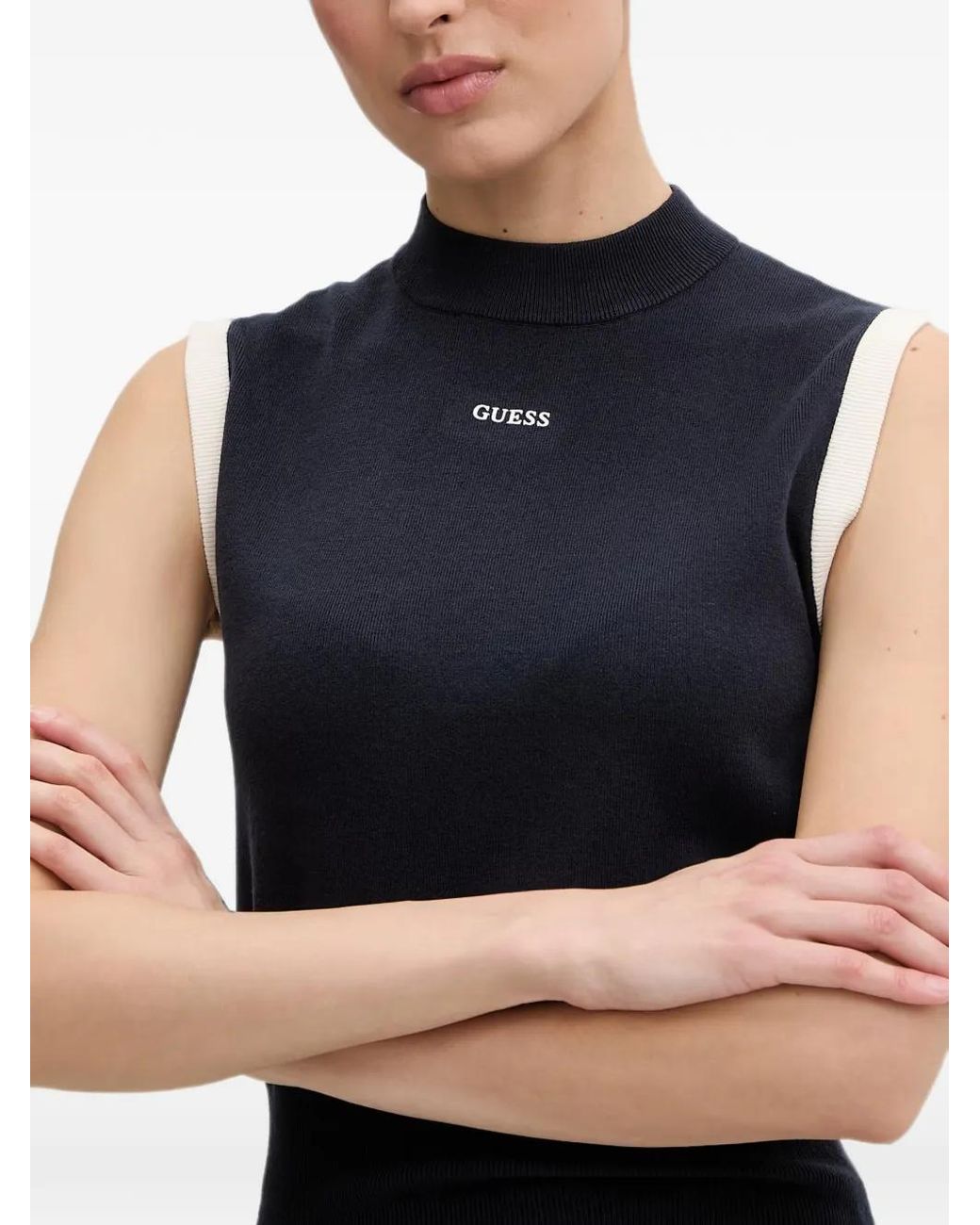 Guess Blue Sweater Knit Top