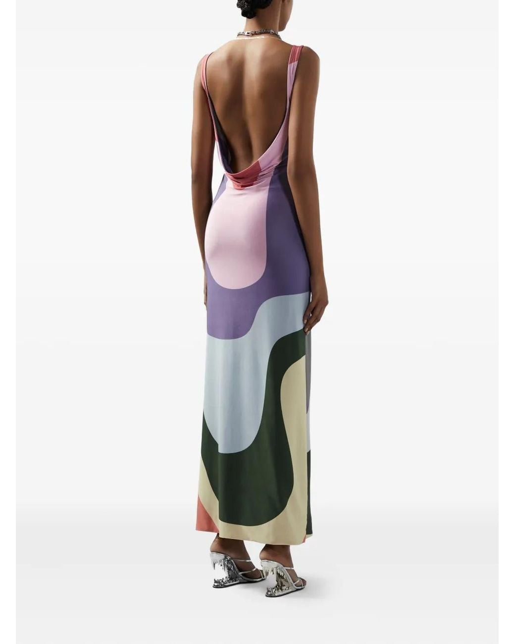 Gcds Pink Midi Dress