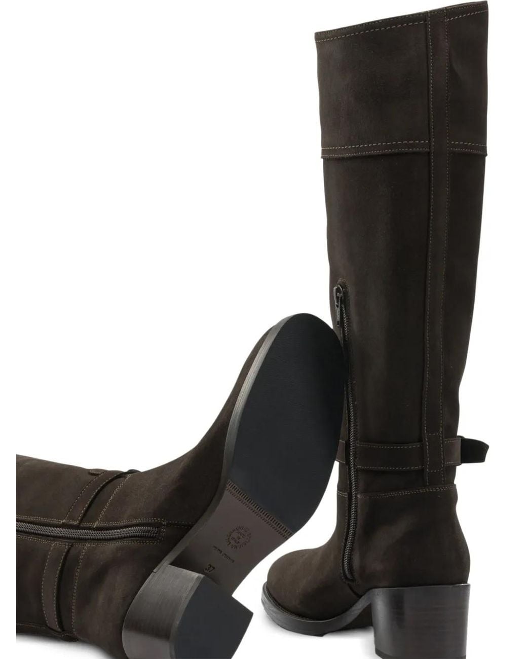 MARETTO® Black Buckle Strap Boots