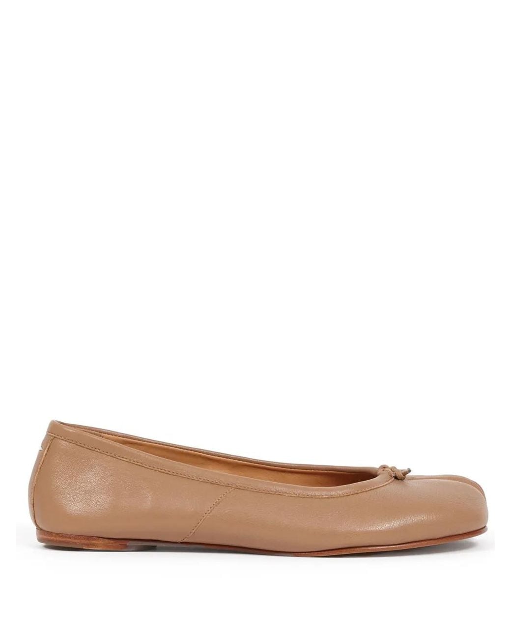 Maison Margiela Brown Tabi Toe Ballet Flats