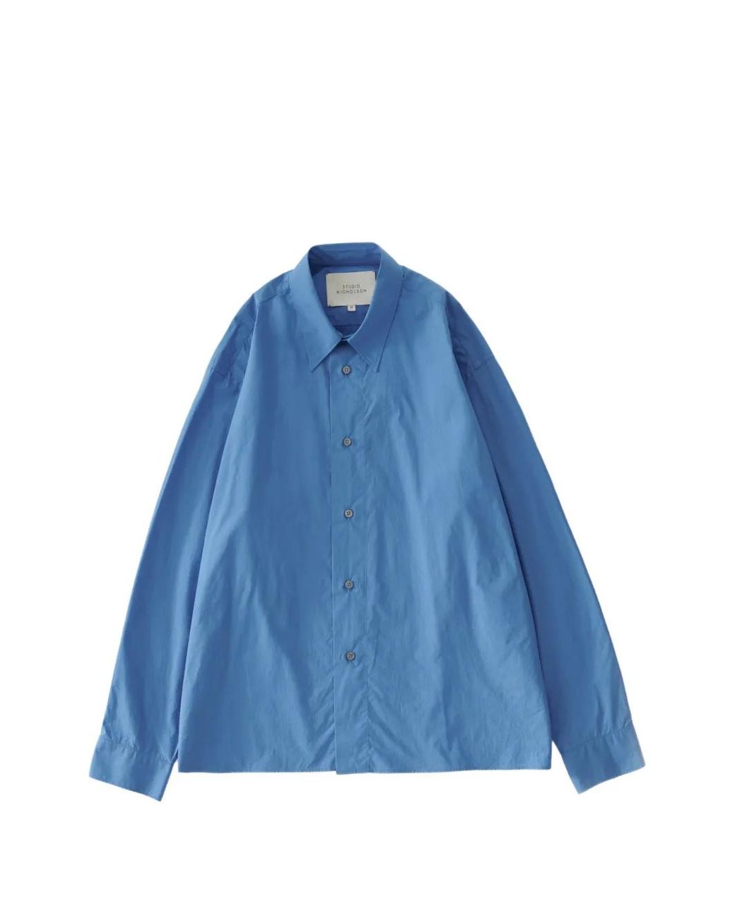 Studio Nicholson Blue Hal Dropped-Shoulder Shirt for men