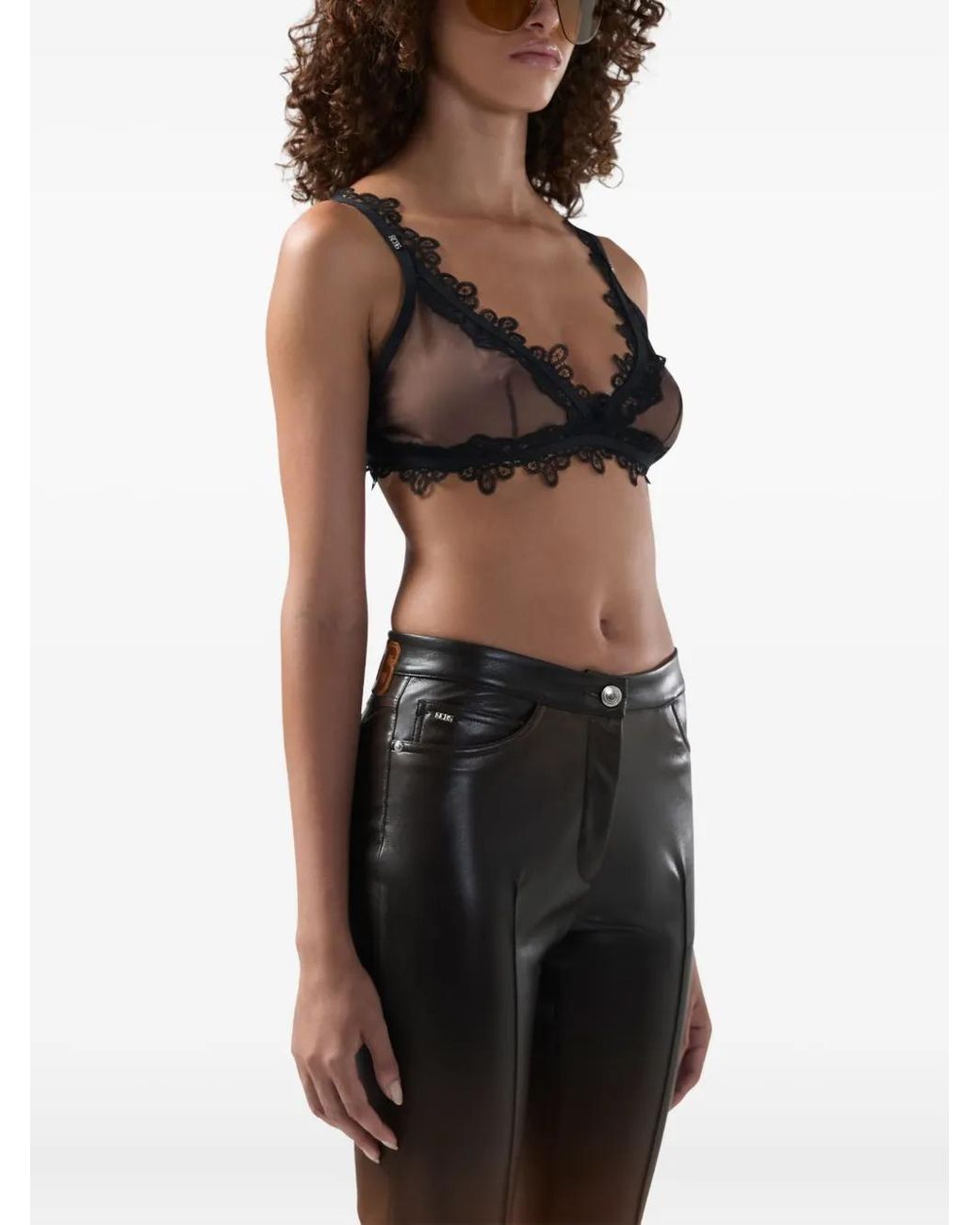 Gcds Black Lace Bralette Bras