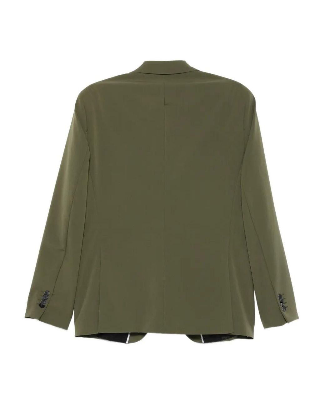 Karl Lagerfeld Green Three-Button Notched-Lapel Jacket for men