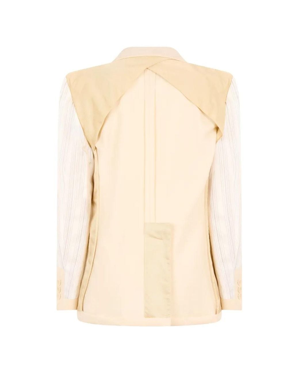 Moschino Natural Logo-Patch Blazer