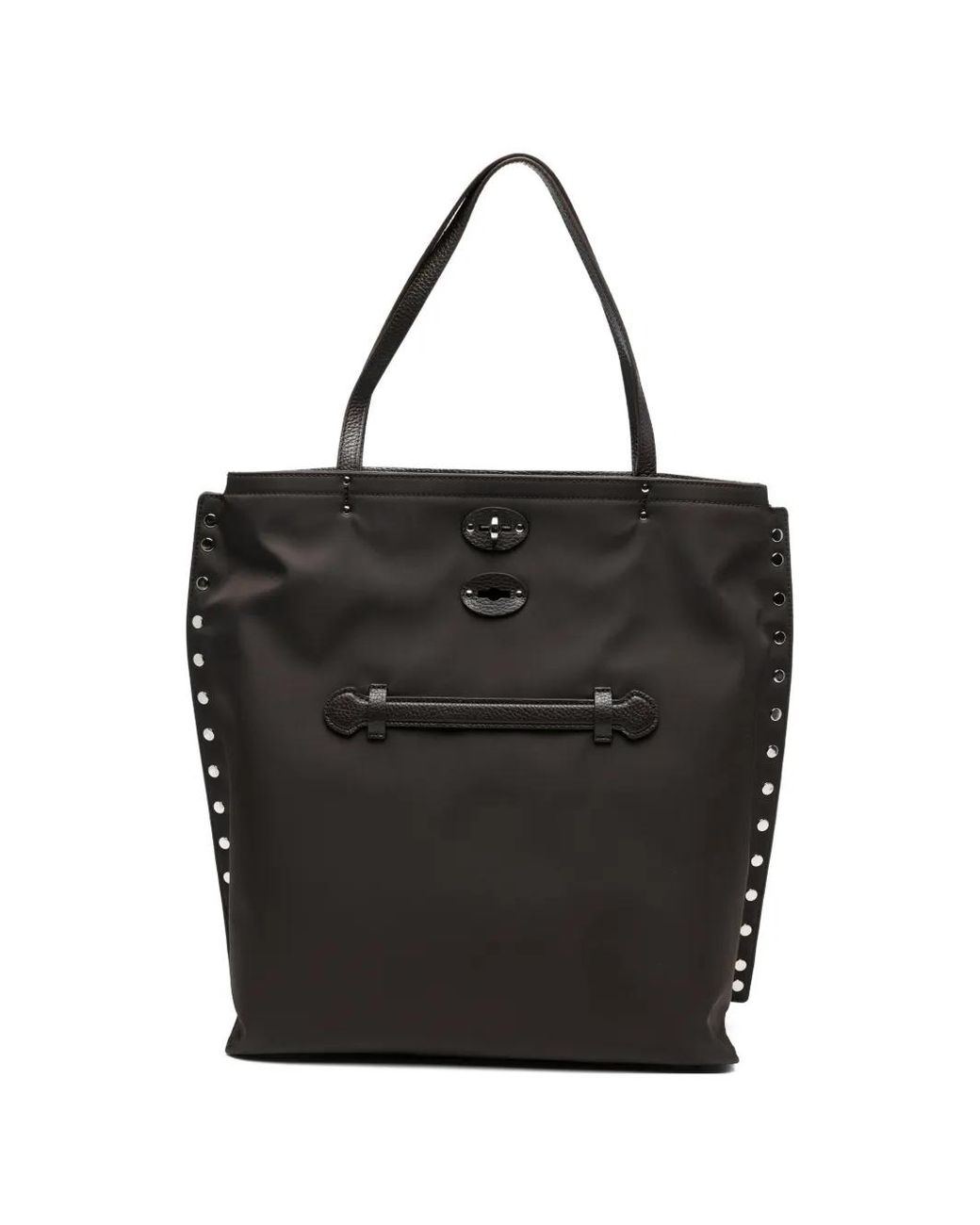 Zanellato Black Medium A'Spasso Tote Bag