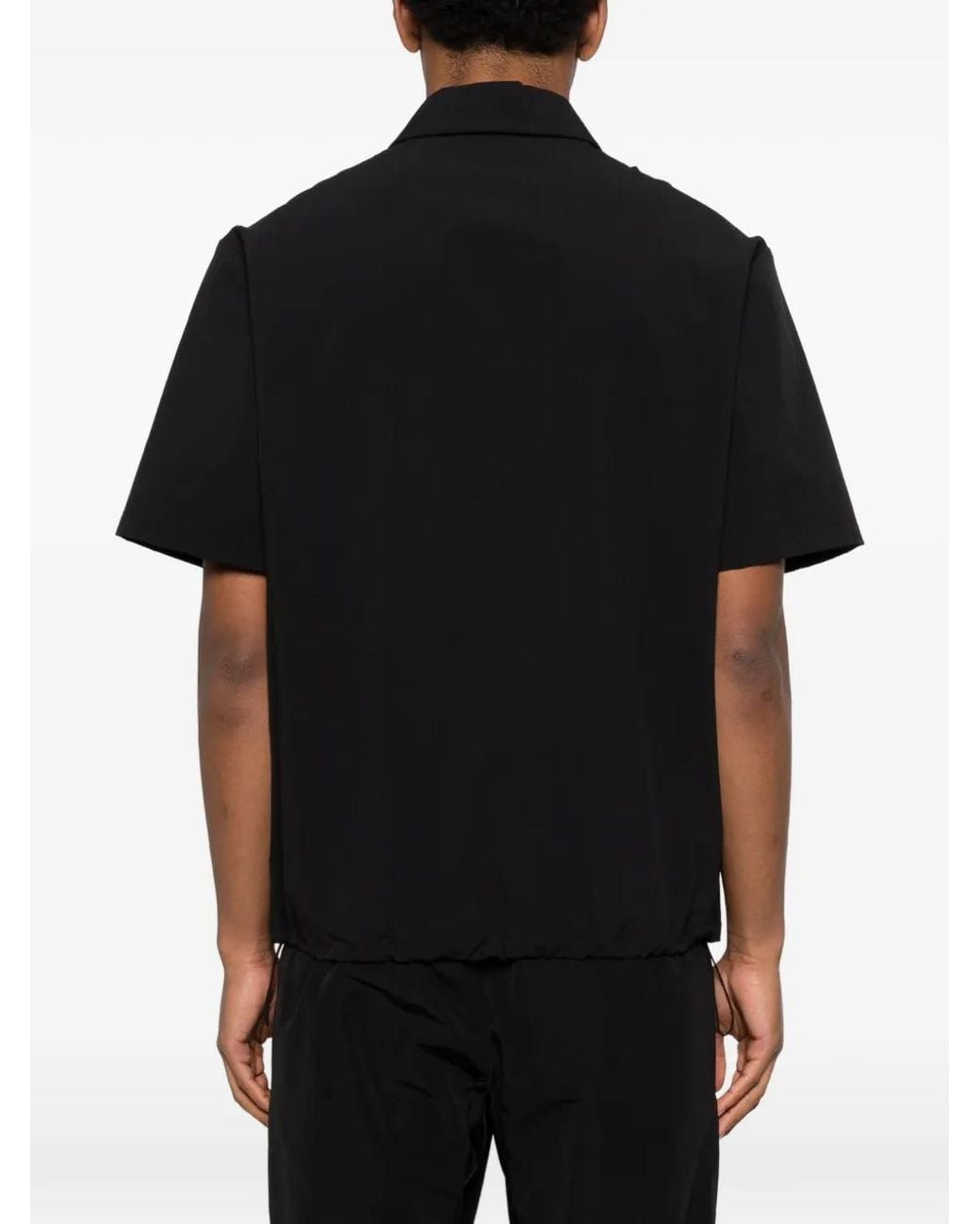 Moncler Black Polyamide Shirt for men