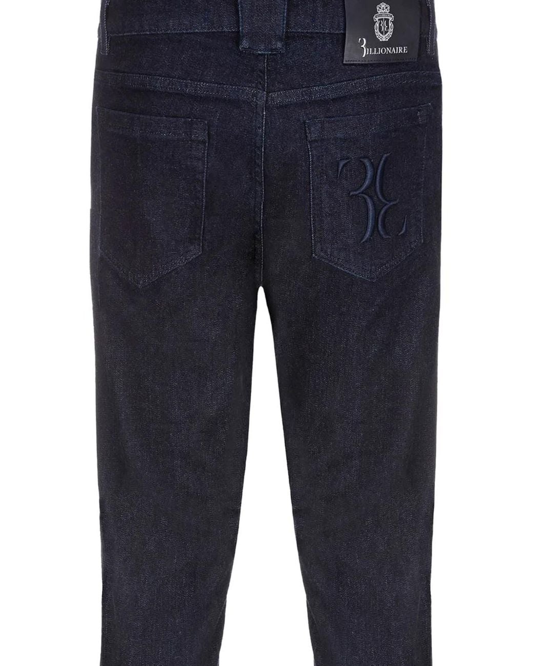 Billionaire Blue Jean Droit À Broderie for men