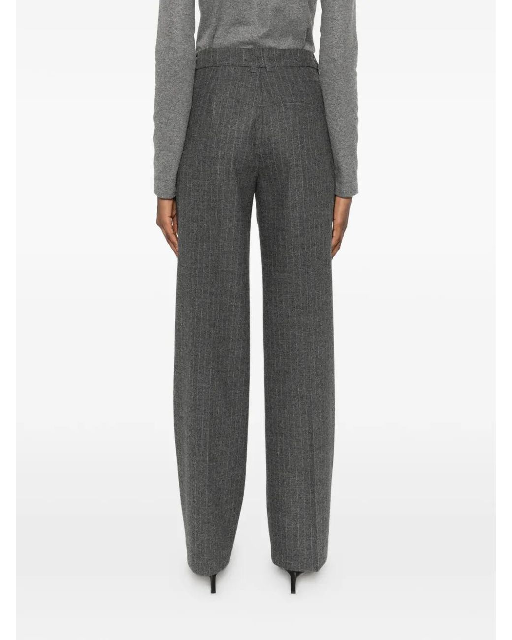 Marc O' Polo Gray Striped Trousers