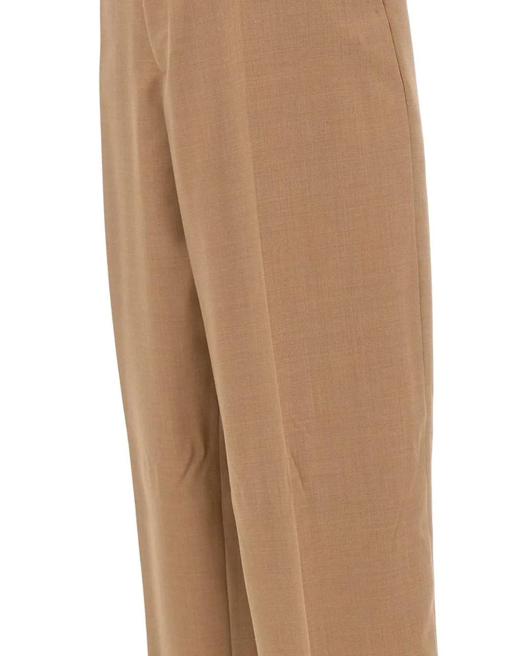 Laneus Natural Tailored Wide-Leg Trousers for men
