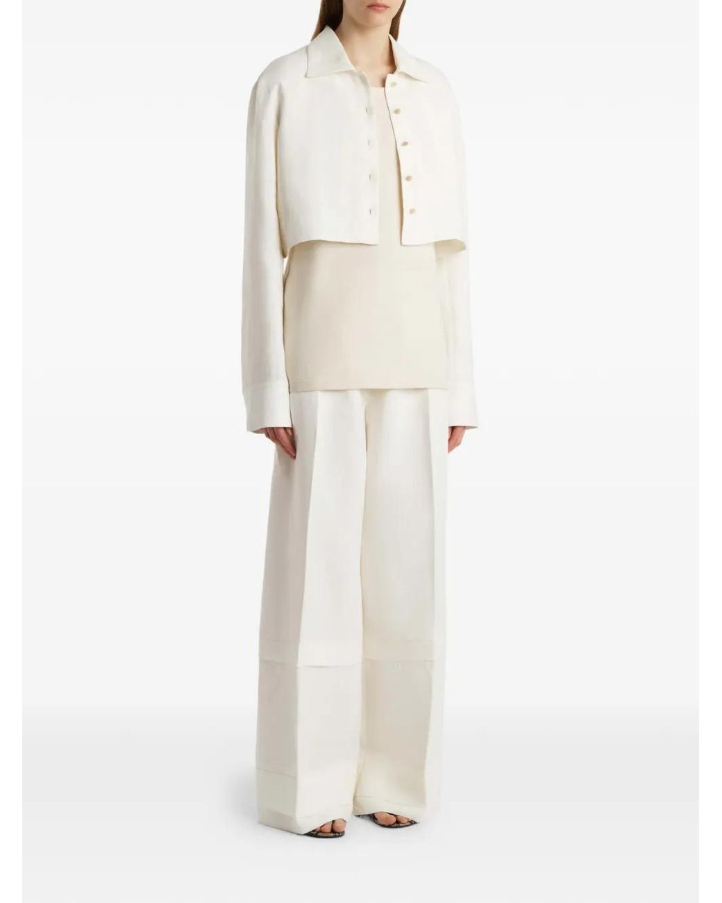 Khaite White Linden Pants