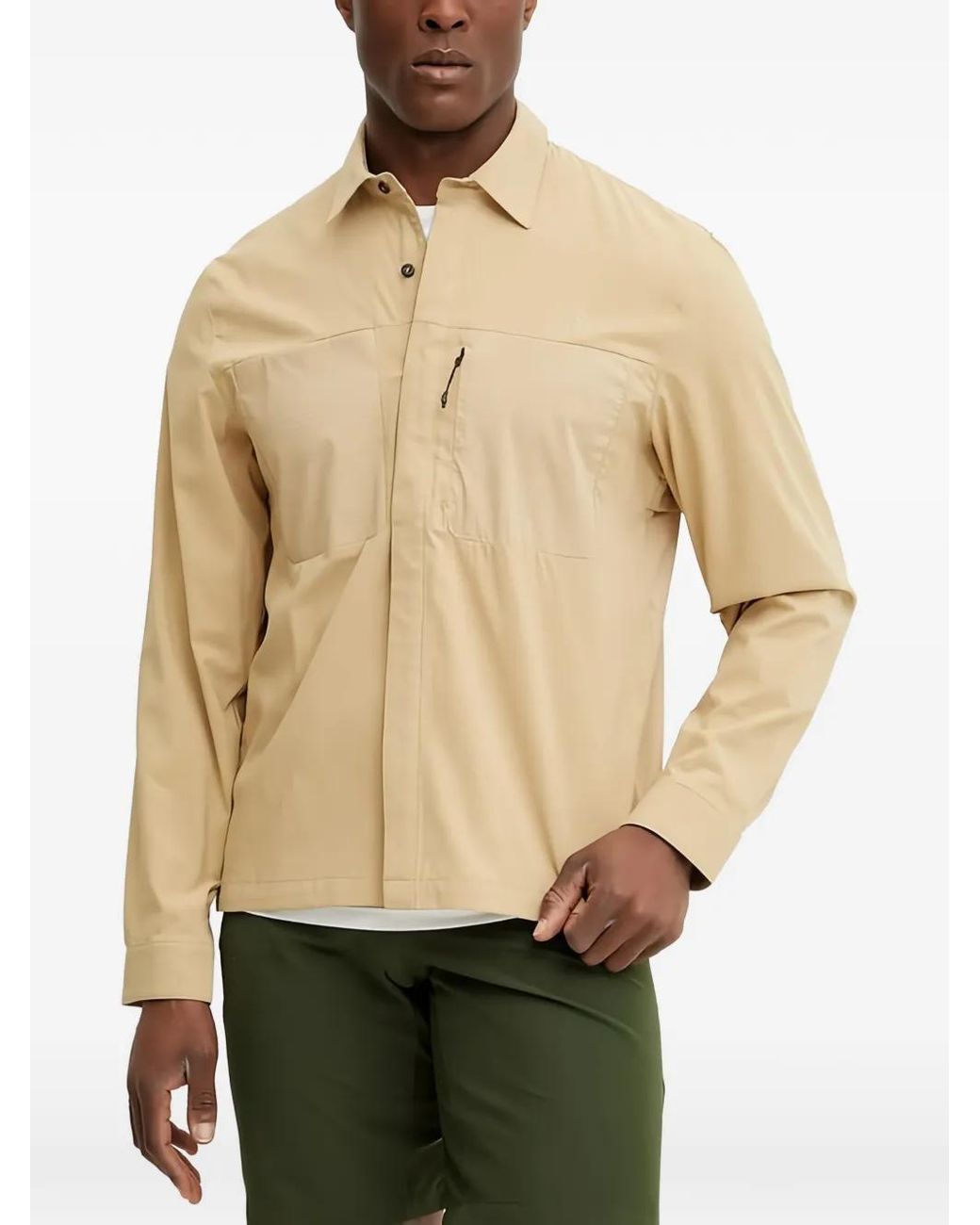 The North Face Natural Zip Checked Shirt for men