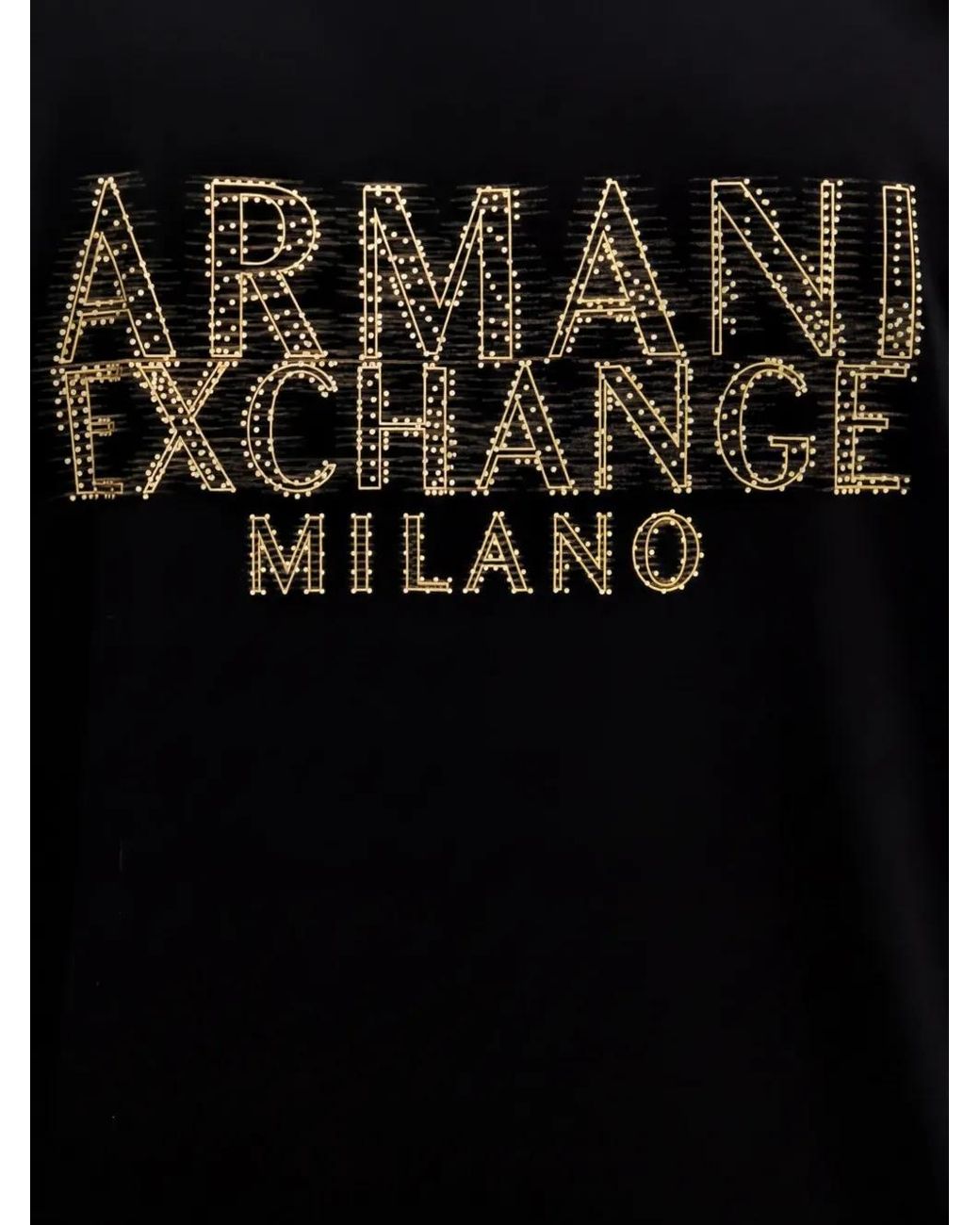 Polo Con Motivo Del Logo ARMANI EXCHANGE de hombre de color Black