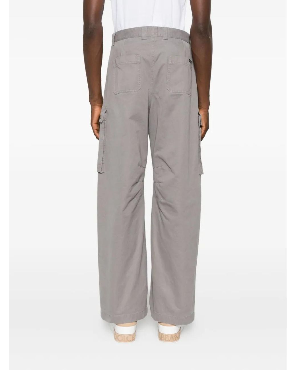 Dolce & Gabbana Gray Cargo Pocket Trousers for men