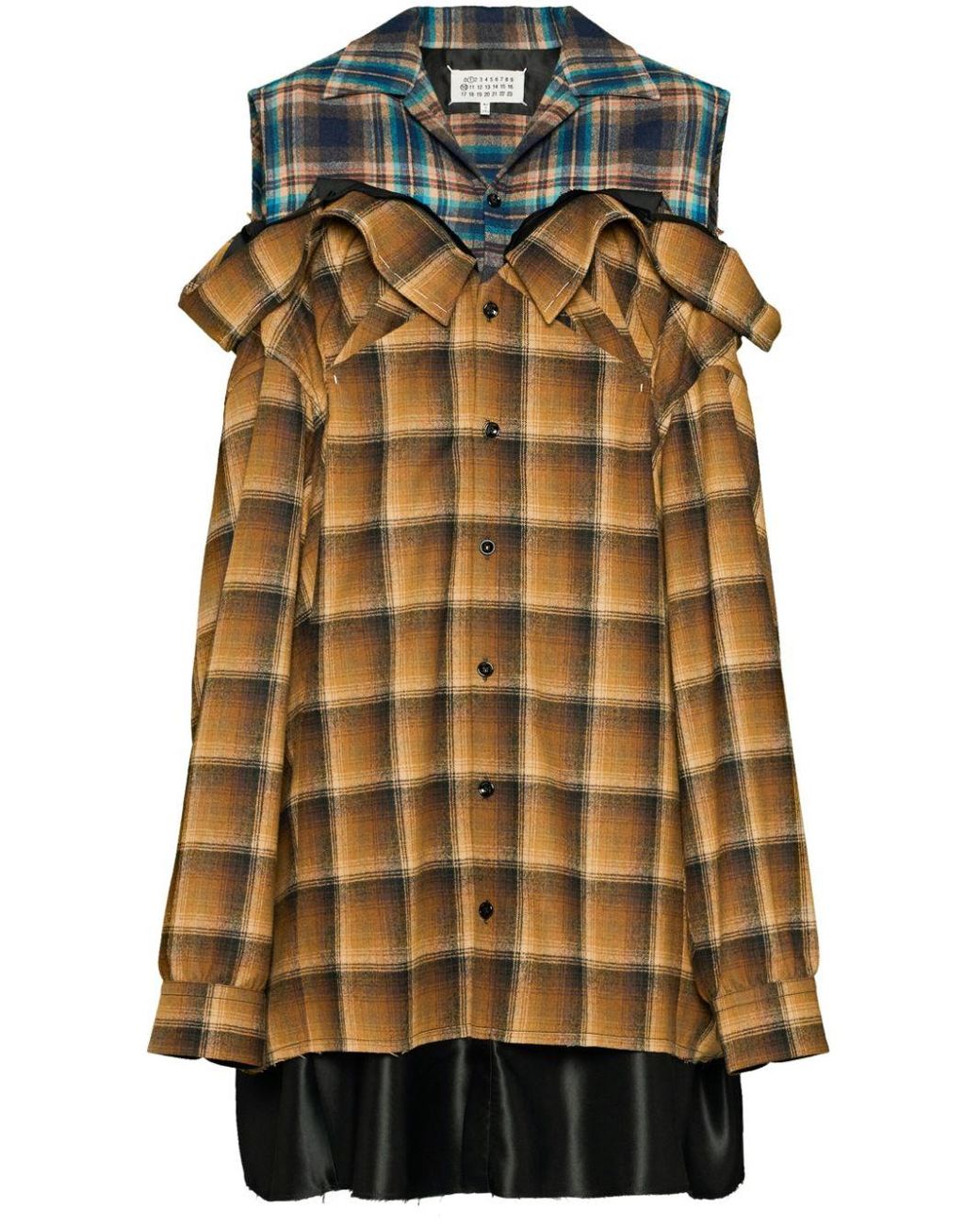 Maison Margiela Pendleton シャツドレス メタリック | Lyst