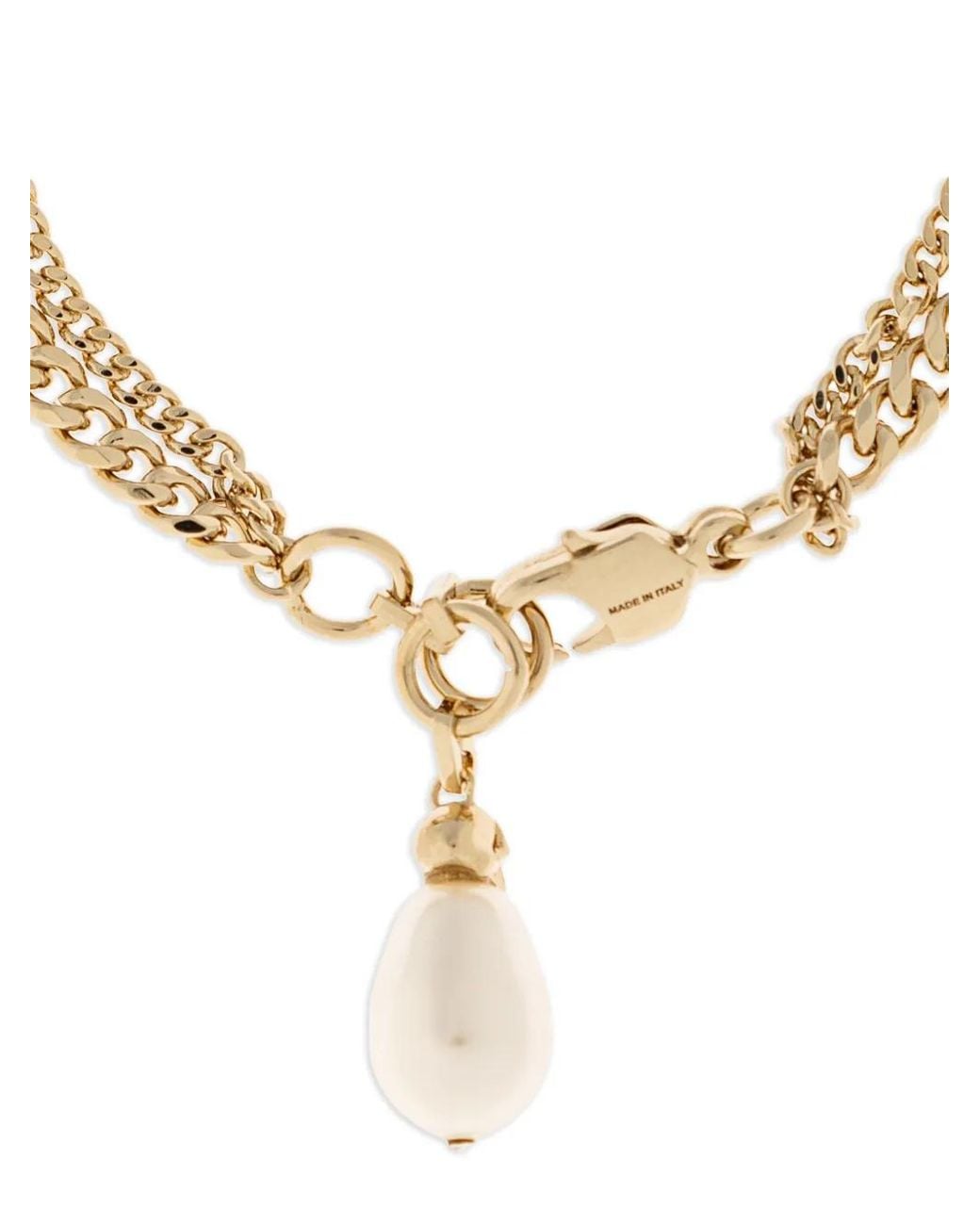 Bracciale Con Perla di McQueen in Metallic