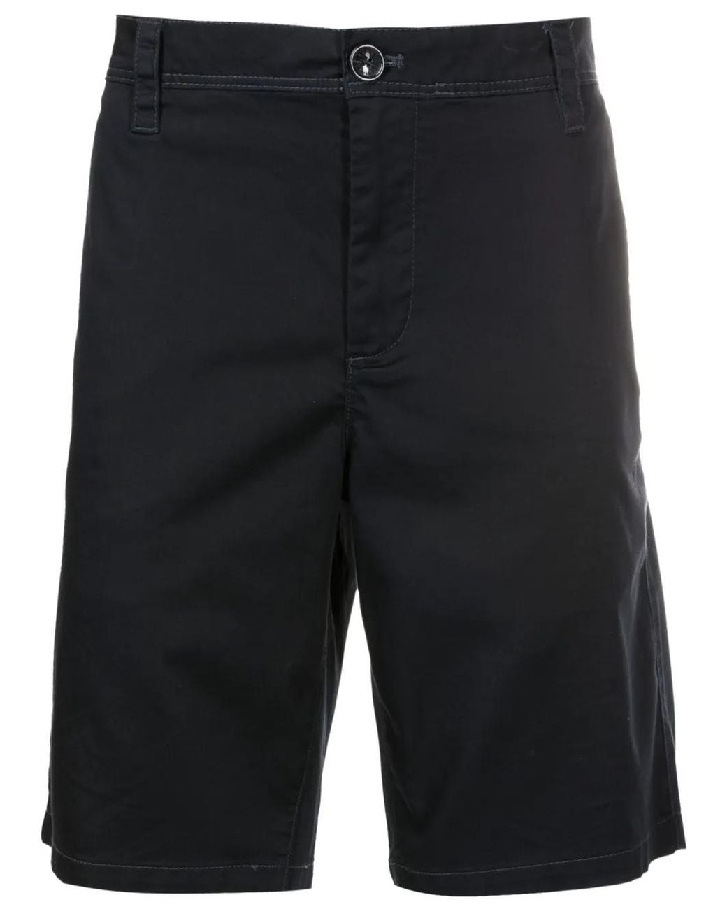 ARMANI EXCHANGE Blue Mid-Rise Chino Shorts for men
