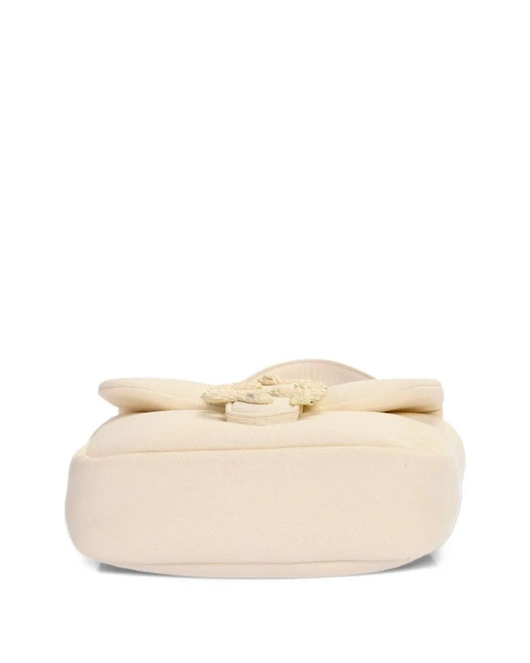 Just Cavalli Iconic Snake Puffy Crossbody Bag in Natural | Lyst
