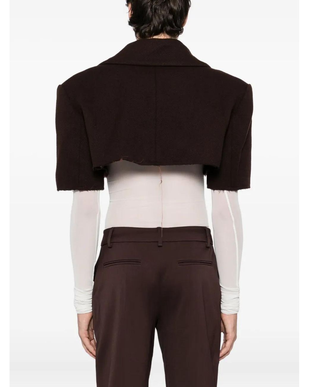 SONIA CARRASCO Black Cropped Jacket for men