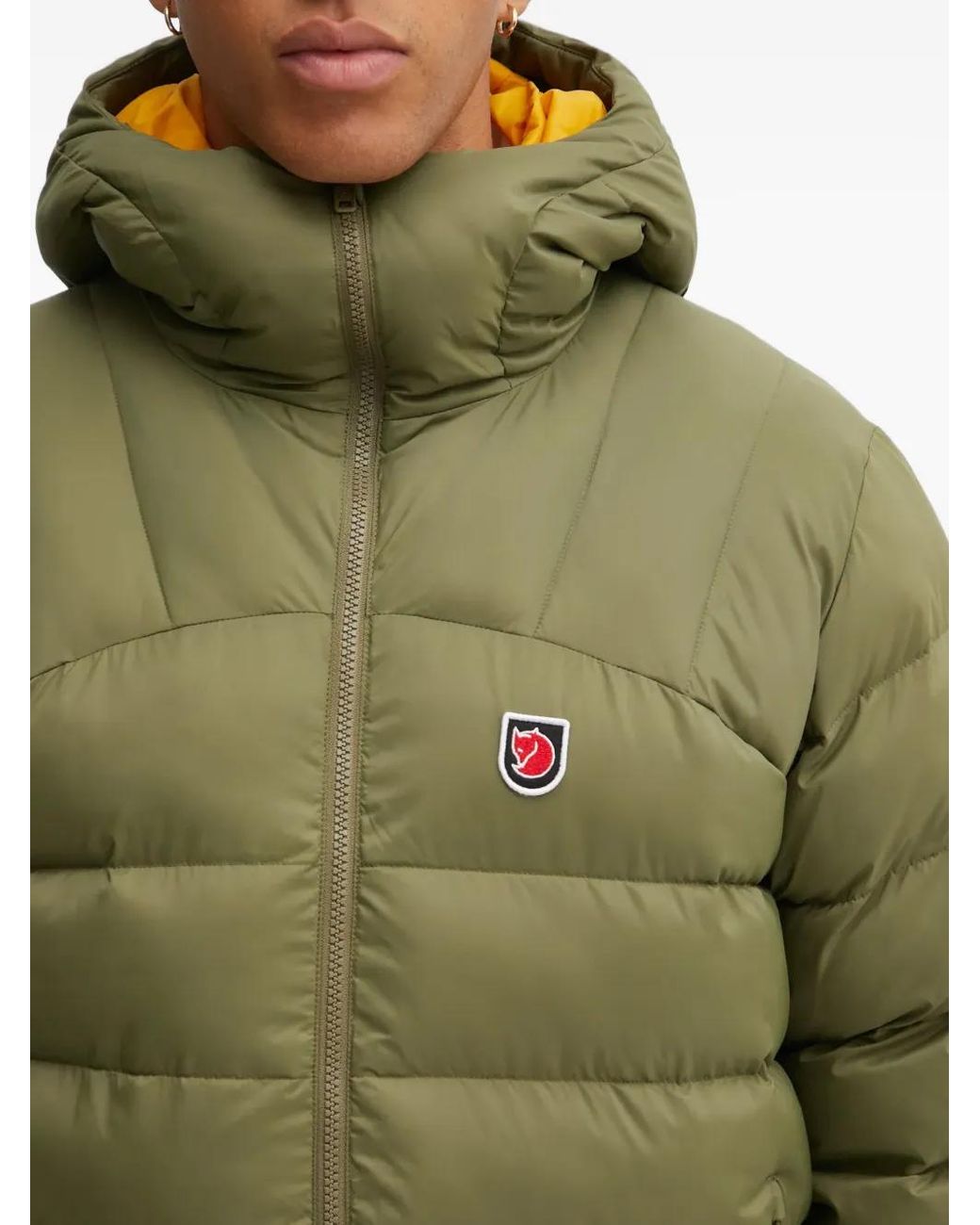 Fjallraven Green Expedition Hooded-Padded Jacket for men