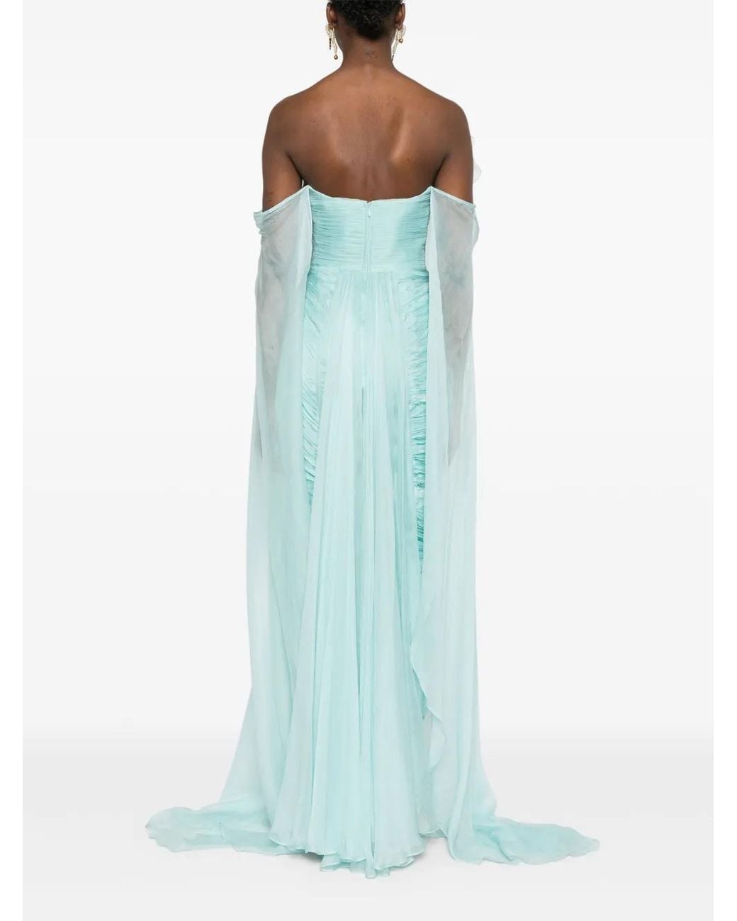 IRIS SERBAN Ariel Maxi-Jurk in het Blue