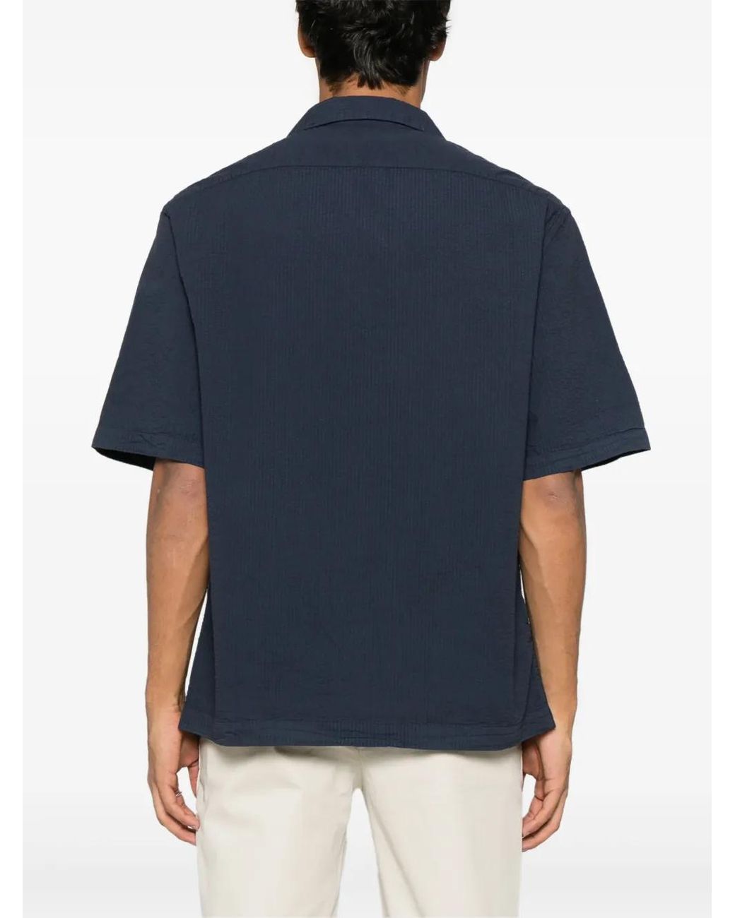 Barena Blue Cotton Shirt for men