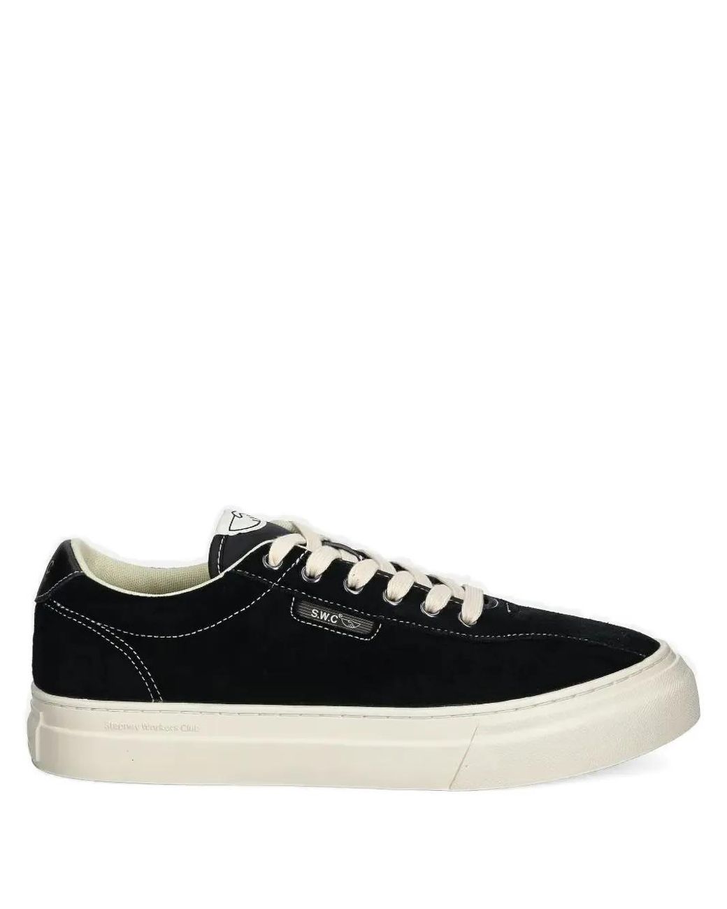 Stepney Workers Club Black Suede Leather Sneakers