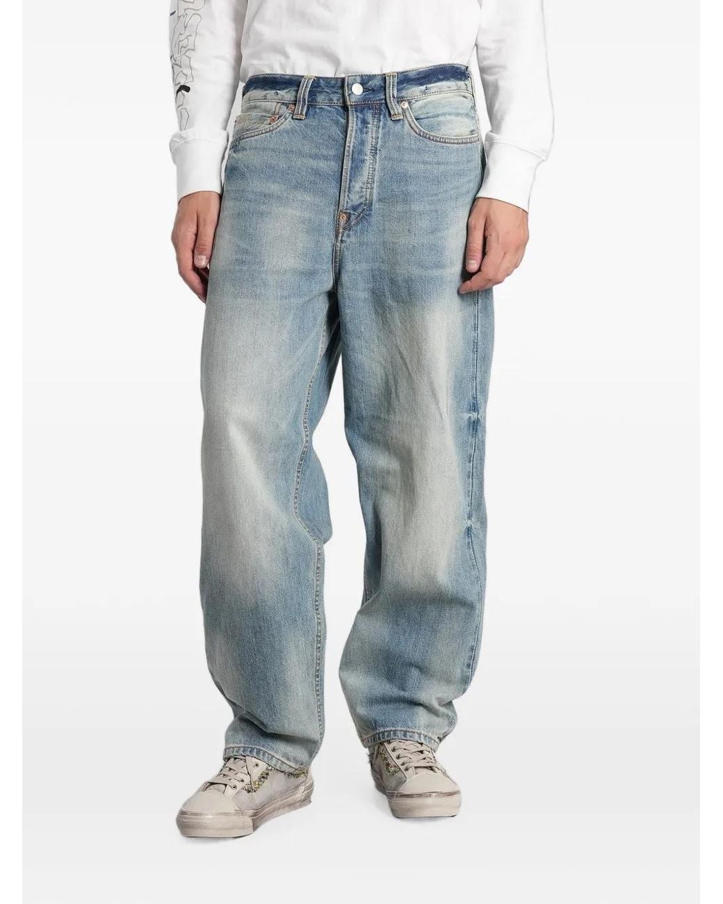 Evisu Blue Jean À Imprimé Mouette for men