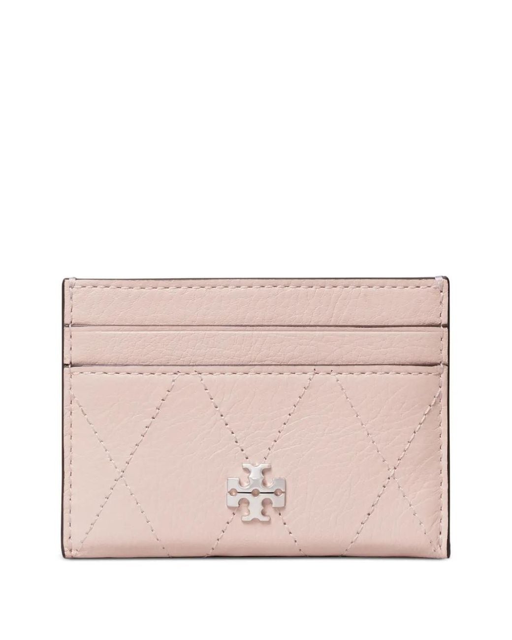 Tory Burch Pink Porte-Cartes Matelassé Charlie