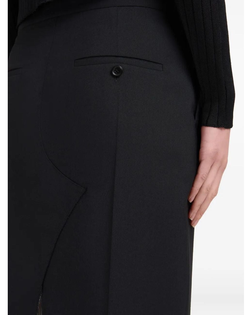 Marni Kokerrok Met Split in het Black