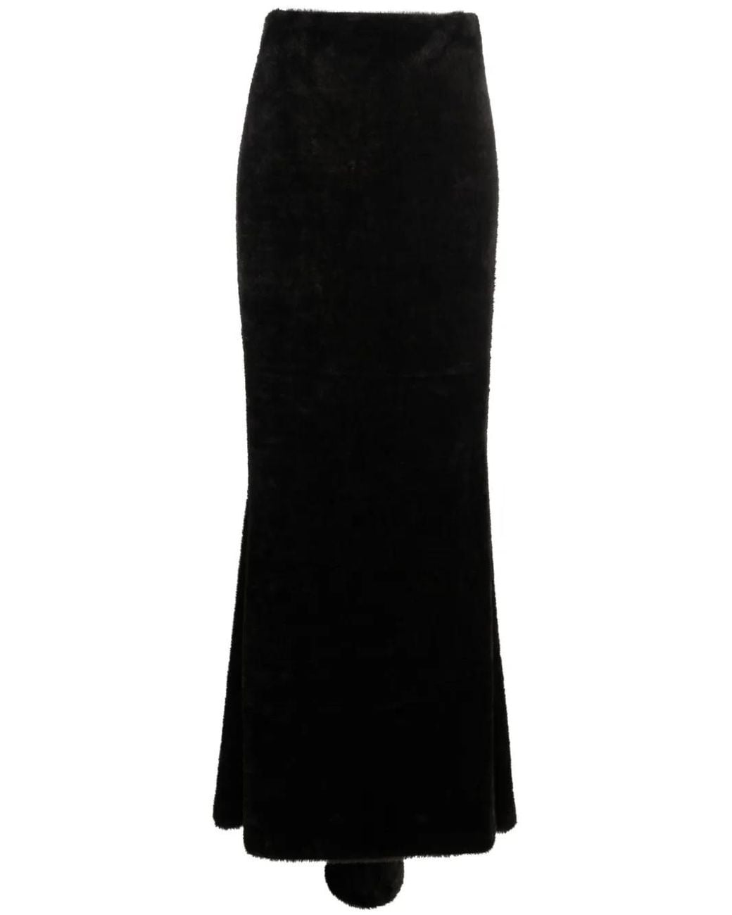 ANDAMANE Black Mermaid Maxi Skirt