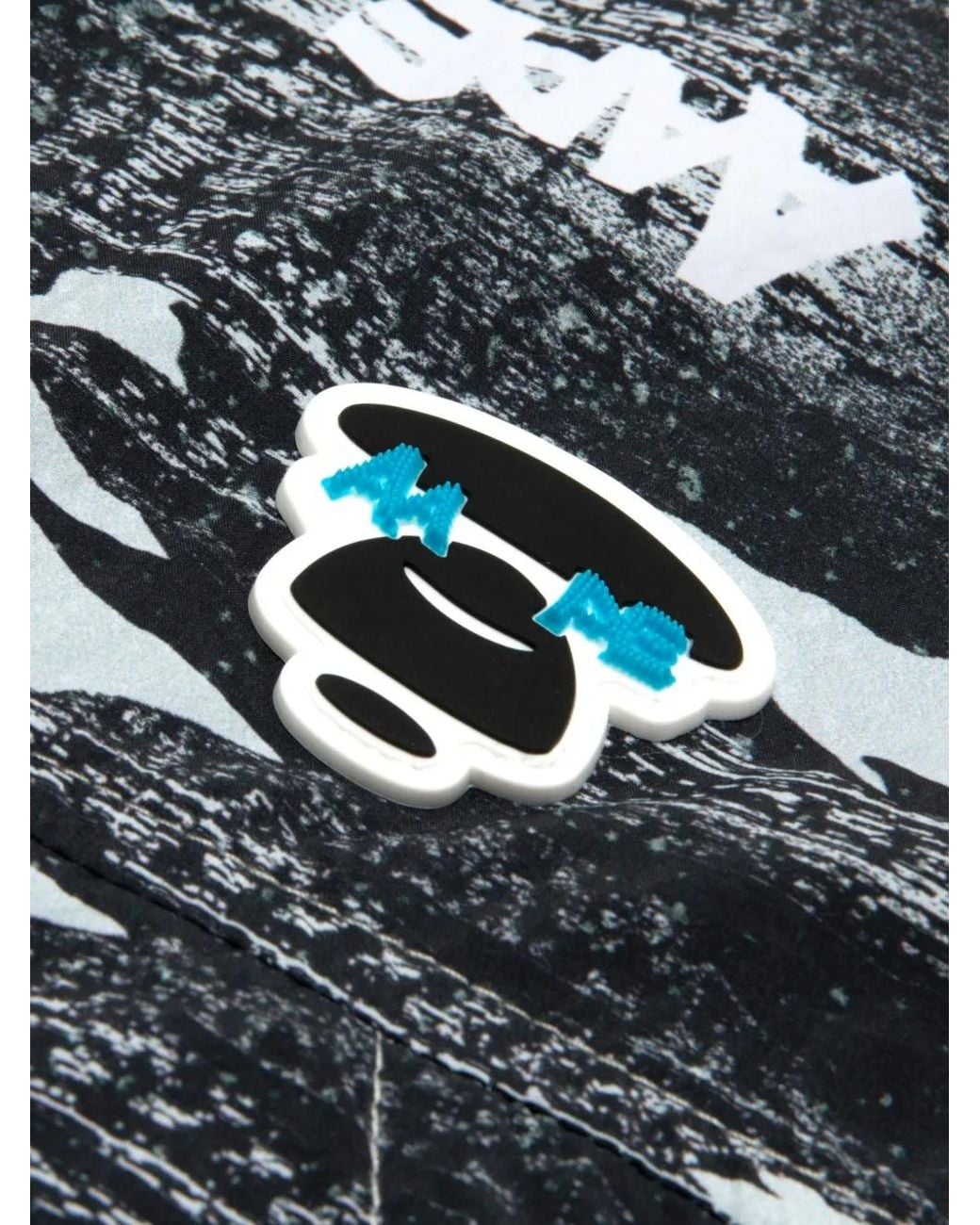 Aape By A Bathing Ape Blue Camouflage Hooded Jacket for men