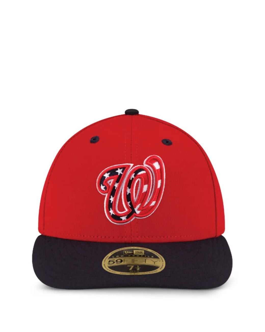 KTZ Red 59Fifty Washington Nationals Hat for men